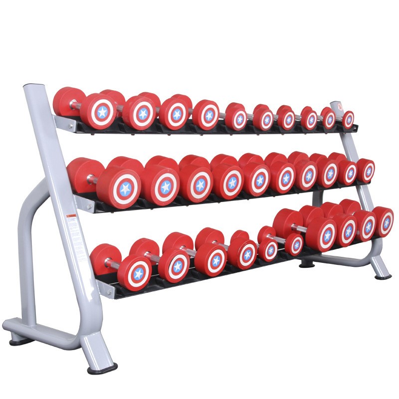 斯博锐健身房商用三层15付哑铃架健身房哑铃架健身器材