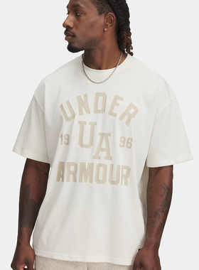 安德玛UA 2025春夏新款男户外运动休闲短袖T恤 上衣1390179-279