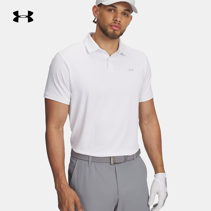 安德玛UA秋冬Drive Sport Pique男子高尔夫运动P