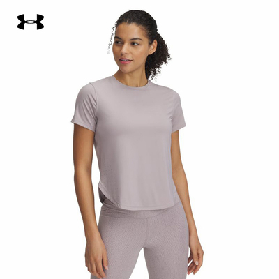 安德玛UA Launch Elite爆冷系列女子跑步运动短袖T恤1389564-009