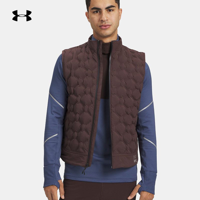 UA安德玛秋冬男士Halo轻便运动休闲保暖羽绒马甲背心60092