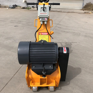 水泥沥青路面铣刨机 旧地面翻新手推式汽油拉毛机手推路面铣刨机