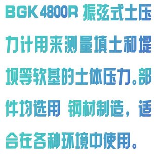 NJ12 可义价 型号 土压力计 BGK4800R库号：M382996 振弦式