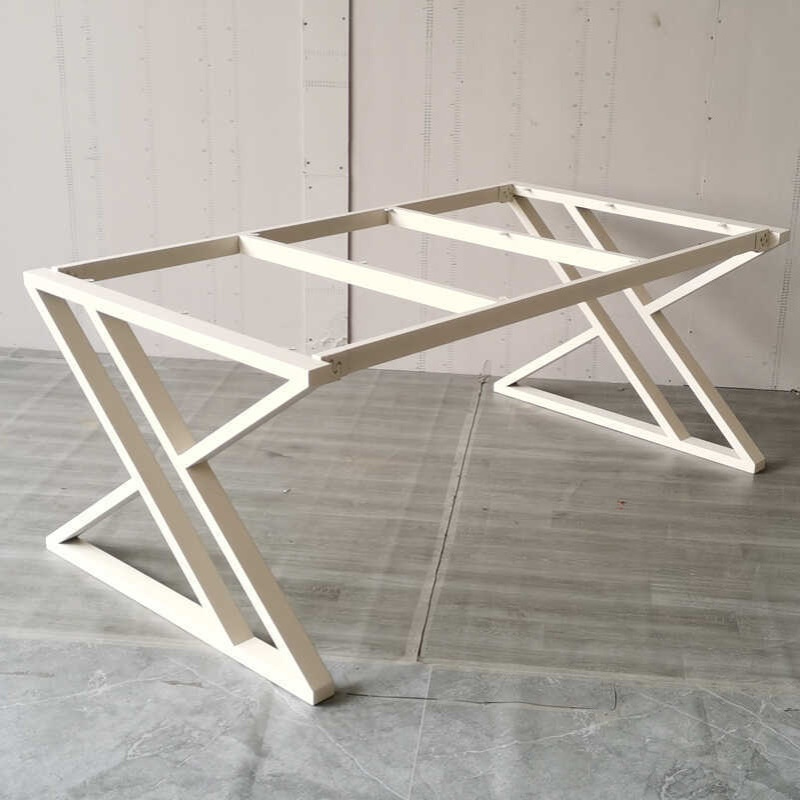 办公桌书桌电脑桌脚支架木板岩板大理石会议桌腿台架金属现货底座