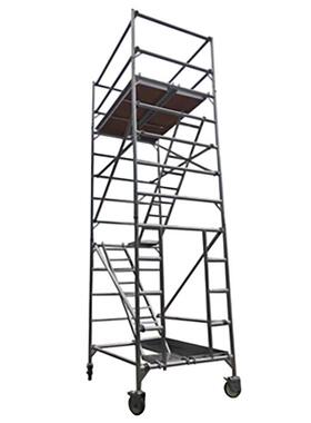 铝合金脚手架登高作业平台直爬梯铝架1.35mx1.9mx2m