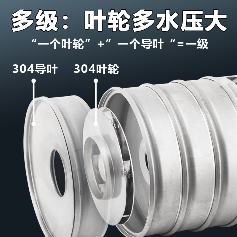 变频多级增压泵家用自来水全自动管E道泵不锈钢静音恒压调压加压