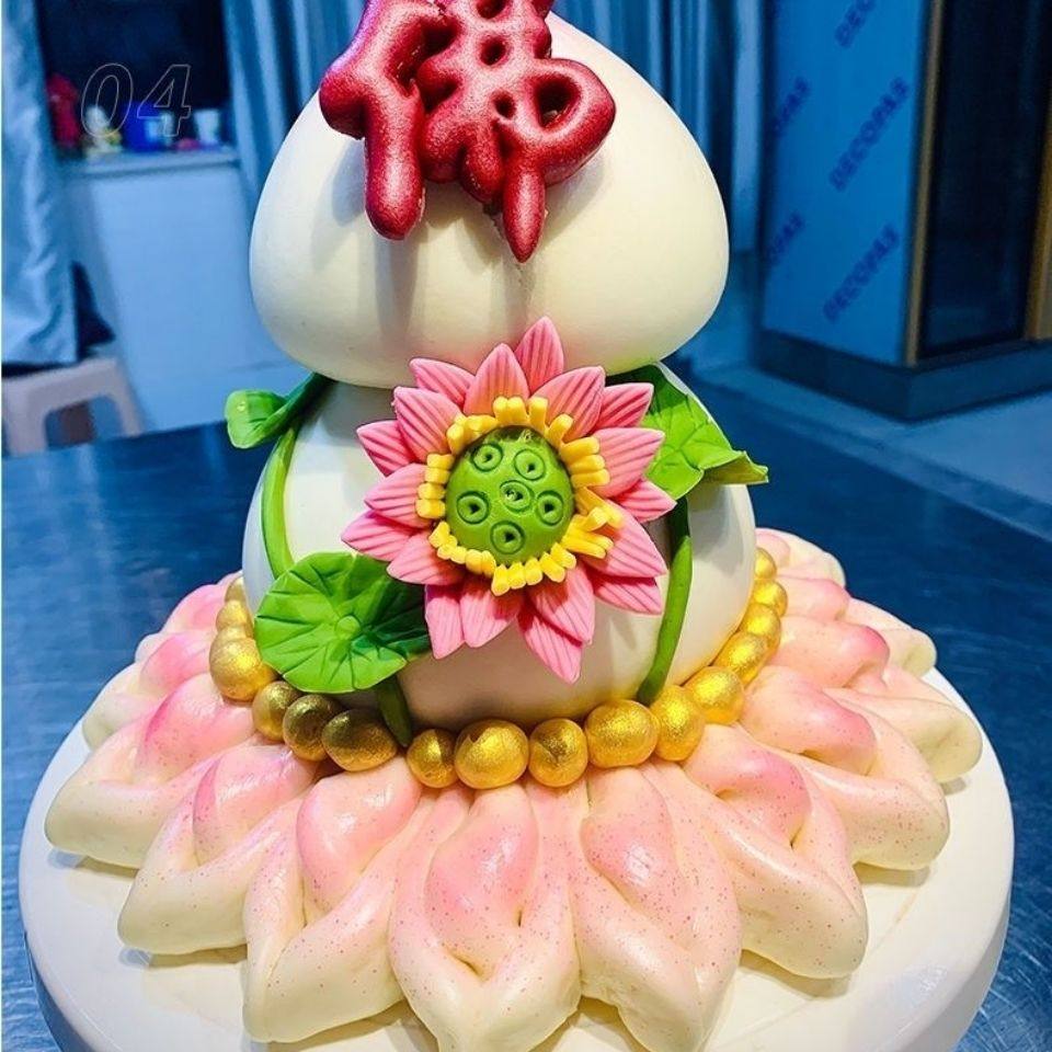 寿桃喷粉器专用模具中式蛋糕花饽饽H印字压花烘焙喷枪花馍模具图片