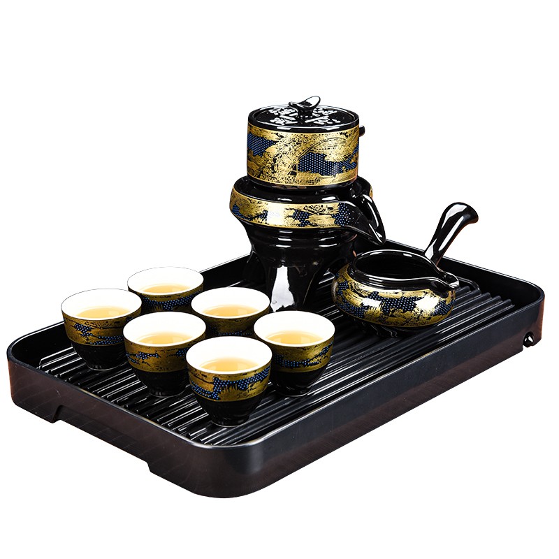 懒人自动茶具小j套装家用客厅半石磨冲茶神器功夫茶杯办公室泡茶