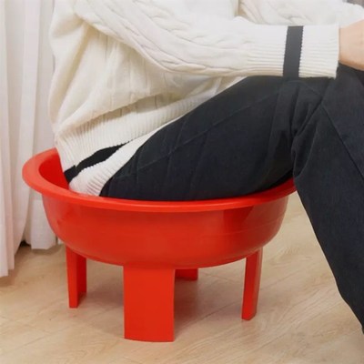 男女免蹲坐e浴圆形盆高脚塑料四脚盆加厚老人孕妇泡脚足浴盆洗衣