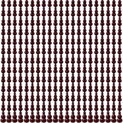 桃木葫芦b门帘成品大门对卫生间卧室窗户紫红色免打孔玄关隔断珠