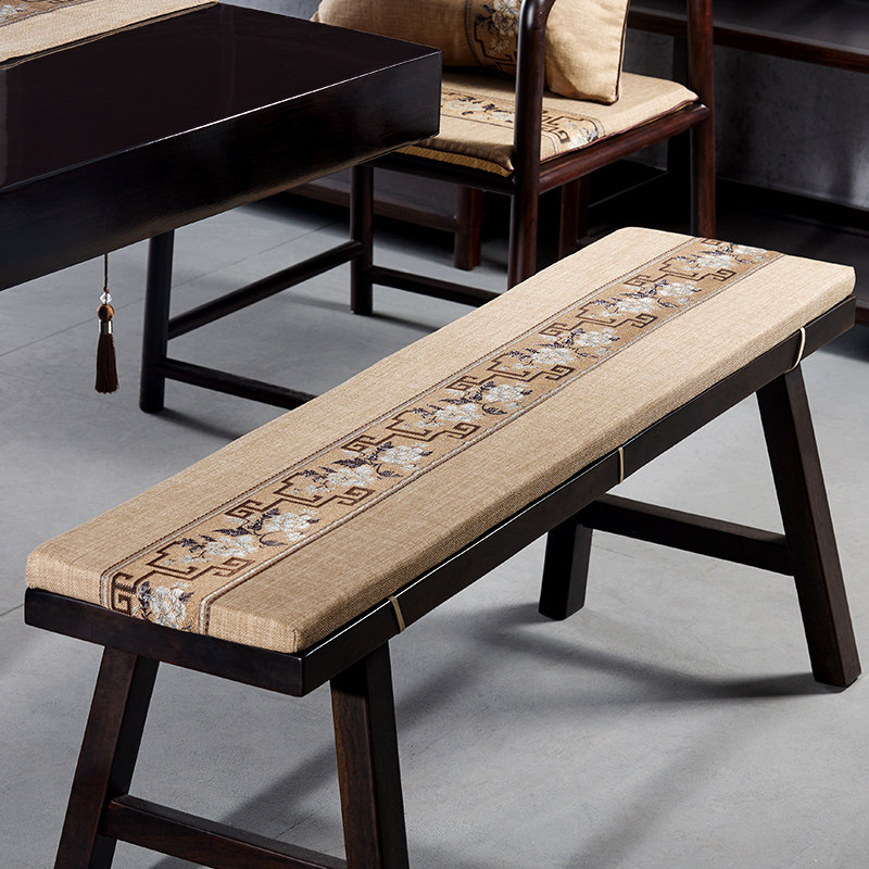 中式红木长凳坐h垫茶桌长条凳子垫长椅板凳椅子软包垫子换鞋凳卡,居家布艺,椅垫,淘宝优惠券,粉丝福利购,淘宝优惠卷