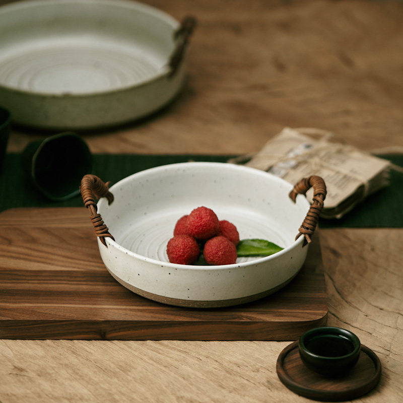 玩物志复古田园水果盘面包篮红烧肉炖菜大碗粗陶日式Y提篮盘沙拉,餐饮具,果盆/果盘/果篮,淘宝优惠券,粉丝福利购,淘宝优惠卷