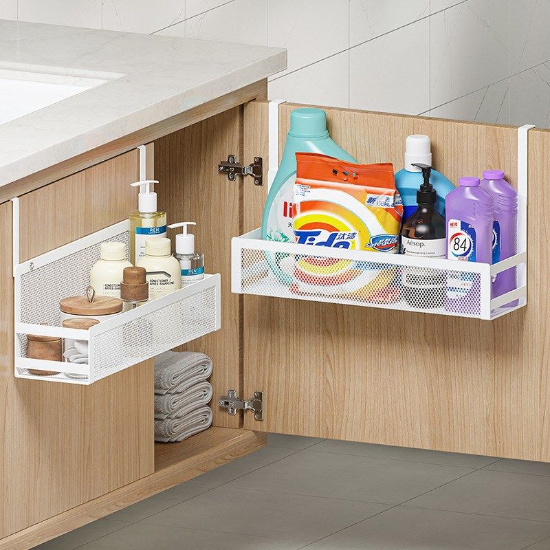 家用橱柜门挂篮收纳架厨房t浴室免打孔调味瓶罐杂物整理  创意餐,节庆用品/礼品,文化创意餐具,淘宝优惠券,粉丝福利购,淘宝优惠卷