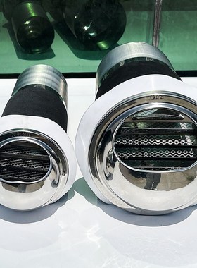 穿墙一体式风帽外墙防风罩出风口室内油烟机卫生间排W气口防风管