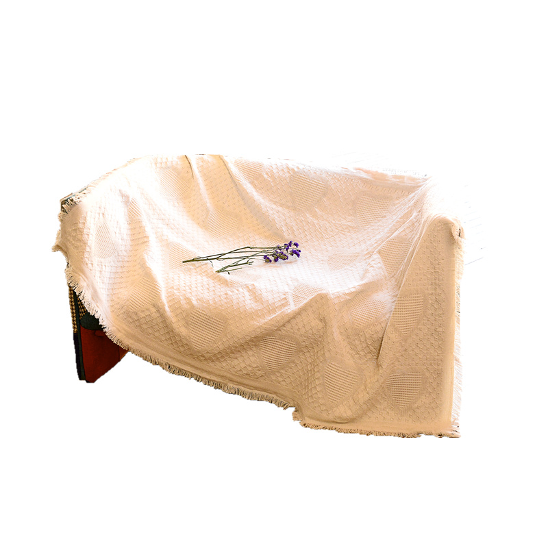 欧式单双人沙发巾垫全盖外贸出口纯E色布艺沙发套罩桌布盖毯防滑