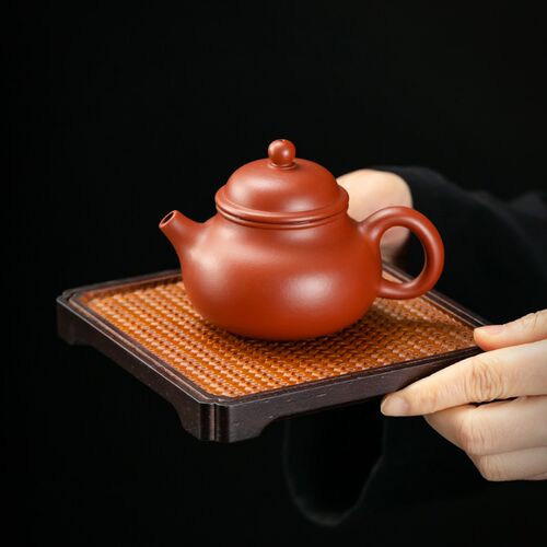 圆形竹编壶承复古茶具方形u茶道配件重竹壶垫家用简约办公室干泡