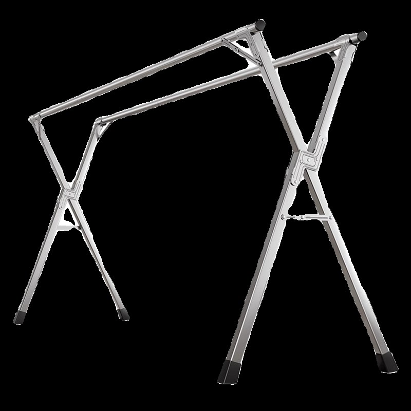 折叠晾衣架落地室内家用阳台卧室不锈钢室外凉伸S缩杆式晒被子神