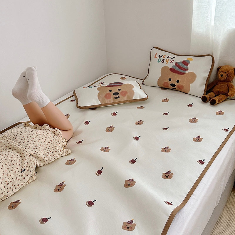 A类可定做900jD儿童床冰丝席 可水洗凉席幼儿园 单人席子学生宿舍