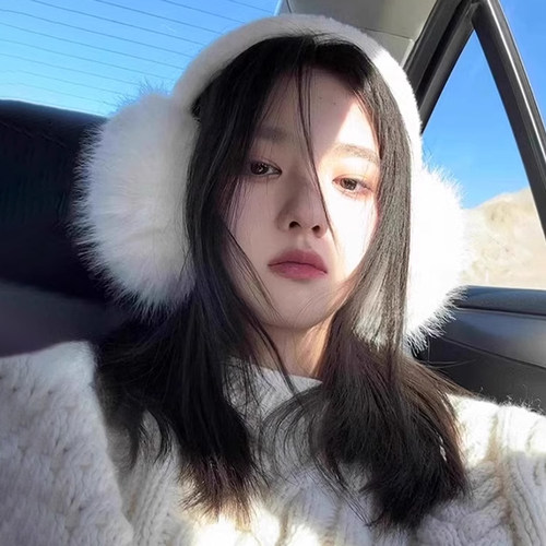 秋冬季可爱毛绒绒茸耳套防冻保暖