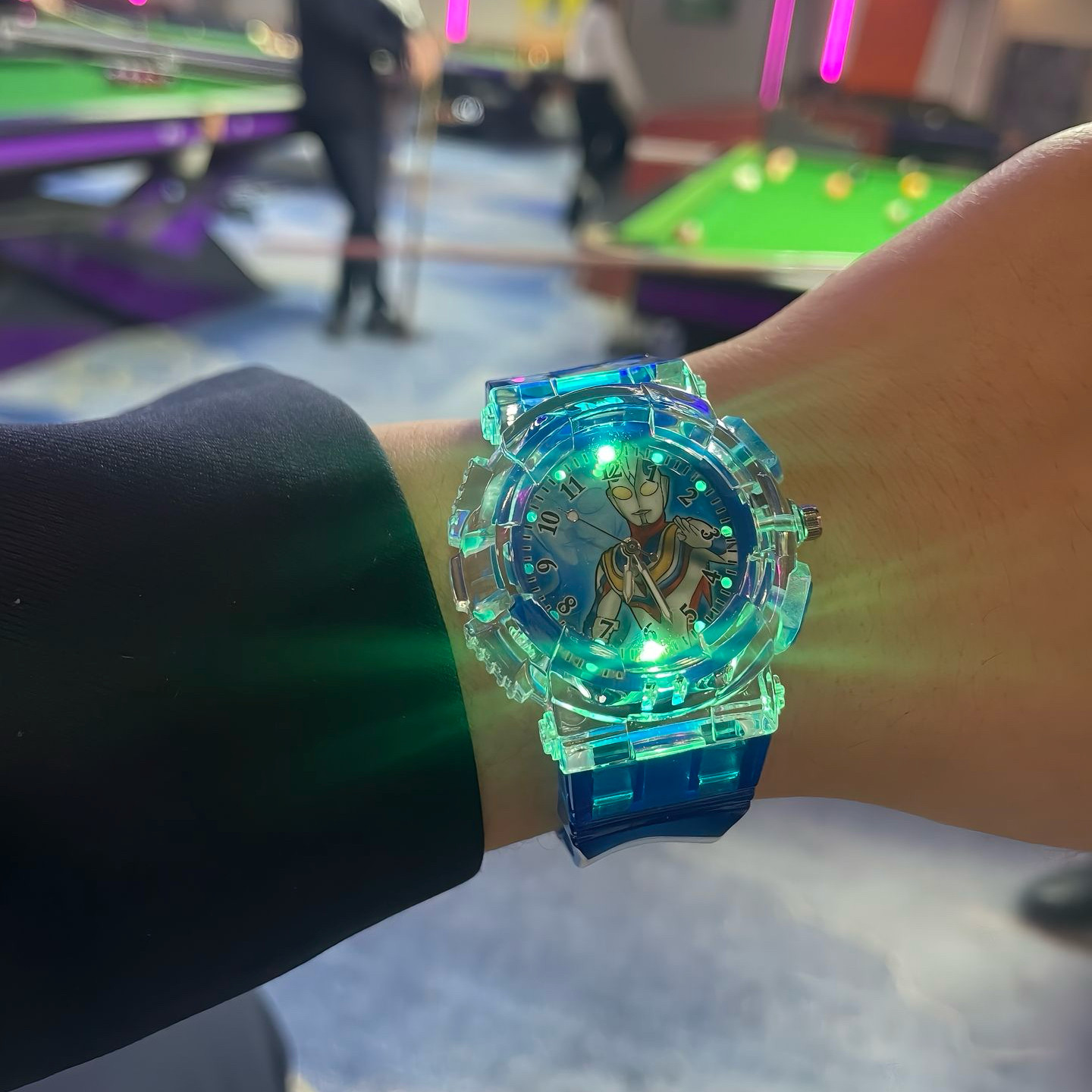 凹凸曼七彩闪光手表儿童节礼物送男生卡通手表新款2025玩具