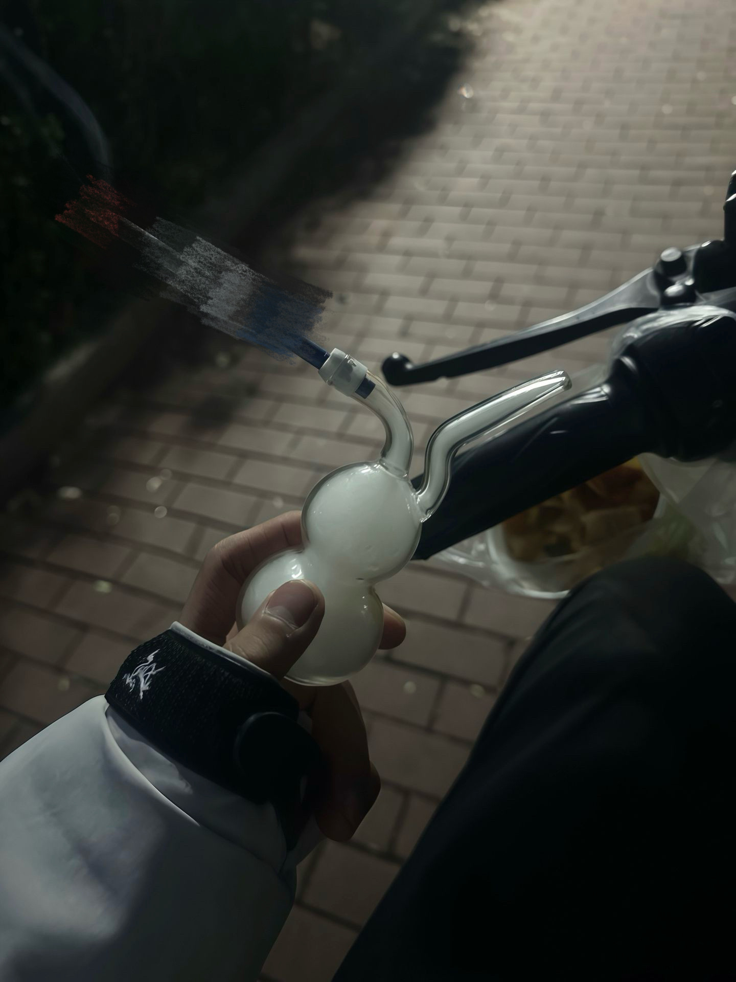 双重循环过滤便携烟具新款2026个性粗中细三用玻璃水烟斗水烟壶