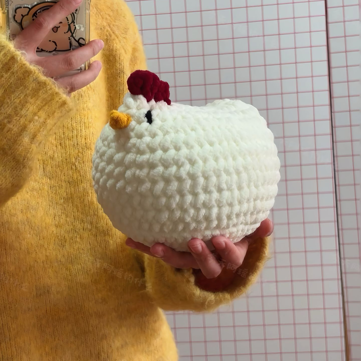 diy材料包自制沙发靠枕摆件闺蜜礼物可爱趣味玩偶小鸡公仔新款