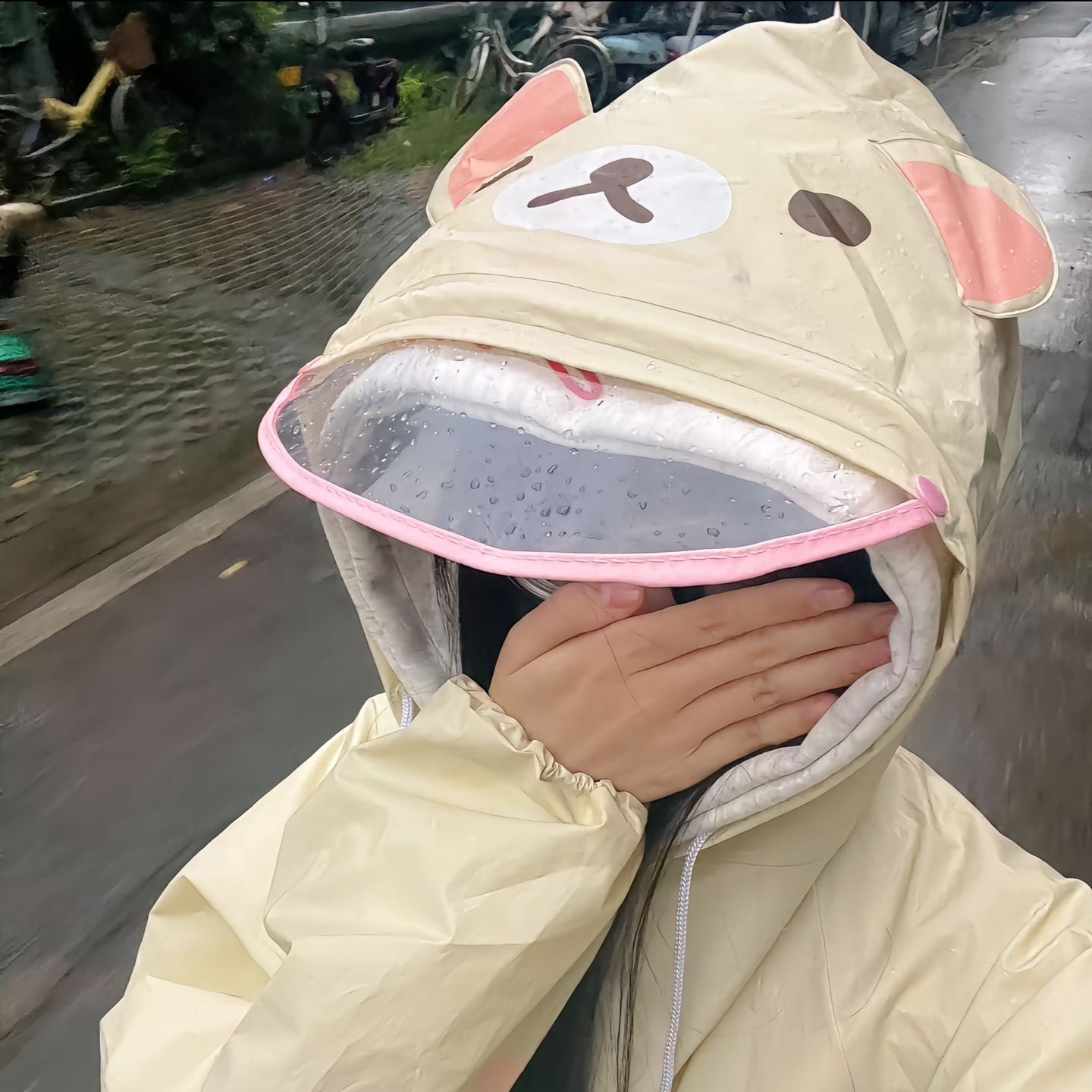 小熊可爱防晒衣原宿连帽防紫外线短外套