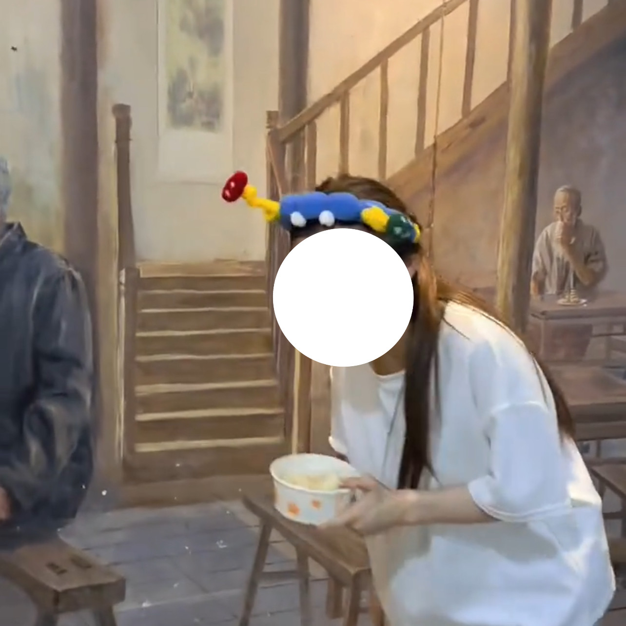 新款搞怪发卡带齿防滑可爱撞色头箍头饰可爱扭扭棒大眼仔洗脸发箍