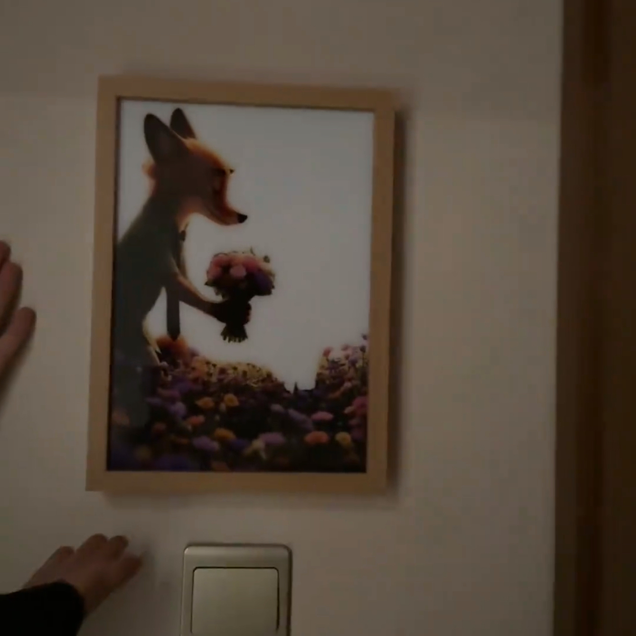 疯狂动物城周边送花花名场面灯光画宿舍摆台小夜灯挂画送女友