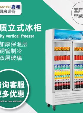 工厂直销饮料展示柜商用大容量立式冷藏保鲜柜跨境便利店冰柜