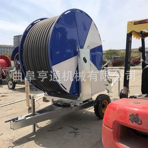 农用小麦浇水喷灌机 卷盘式水涡轮自动回管喷灌机