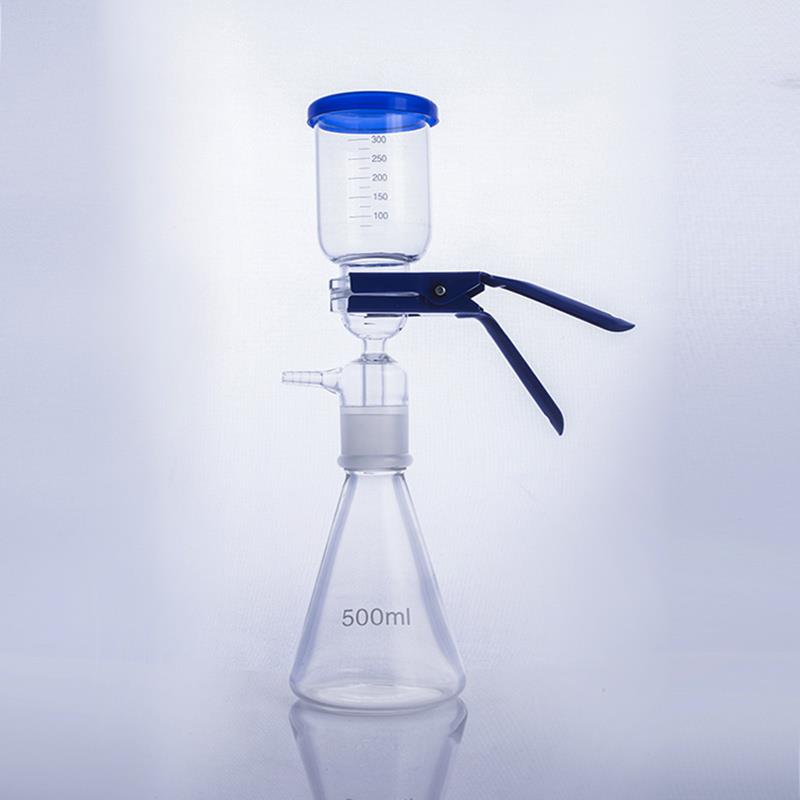 500ml砂芯过滤器 砂芯过滤装置 溶剂过滤器 玻璃活动抽滤装置