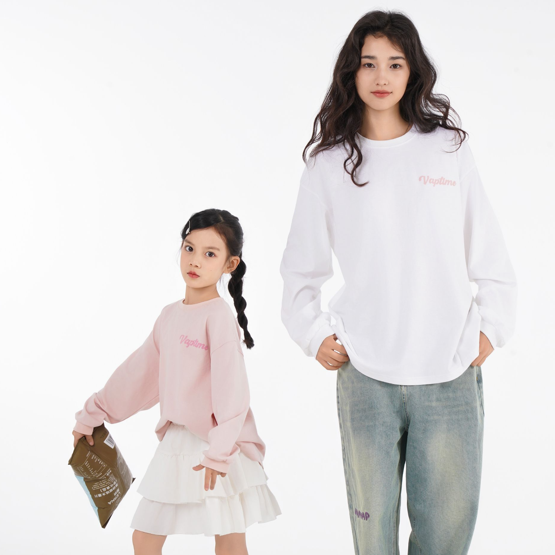 歪普美式复古字母印花T恤