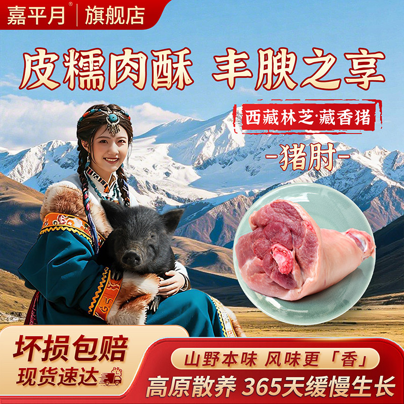 藏香猪新鲜猪肘子生鲜猪蹄髈图片