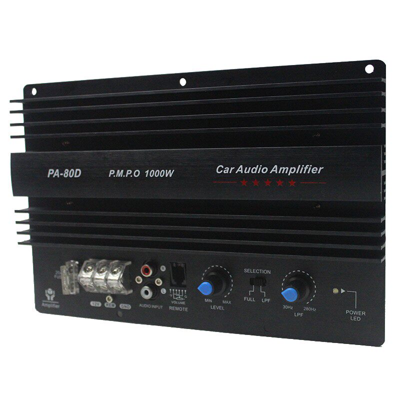 12V汽车1000w大功率对管纯低音功放板 8寸10寸15寸X车载低音炮芯