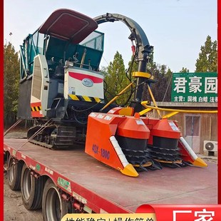 小型履带式青储机玉米秸秆牧草收割E机青贮饲料草料青储割台收草