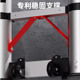 加宽踏板伸缩梯子家用加固铝合金56D78米工程升降挂梯阁楼加钩直