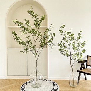 楼夏家仿真绿植美男树日系客厅卧室内装饰大型落地造X景盆栽假植