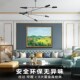 饰画版 奥斯旺 轻奢y简约客厅餐厅横幅实木框装 风景油画 画 郊野