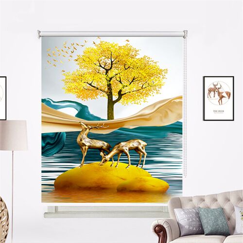 卷帘窗帘卧室厨房卫生o间浴室阳台窗户防水遮光遮阳升降手拉免打