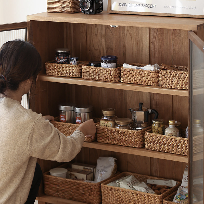 收纳筐藤编收纳篮竹编收纳筐柳编收E纳盒尚尙家居桌面收纳筐 篮子,收纳整理,其他收纳篮,淘宝优惠券,粉丝福利购,淘宝优惠卷