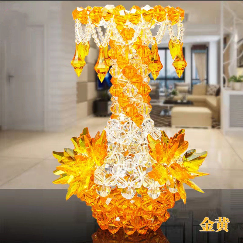 diy手工串珠编织吊坠花瓶成品客厅卧室电视柜V装饰摆件工艺品,家居饰品,装饰摆件,淘宝优惠券,粉丝福利购,淘宝优惠卷