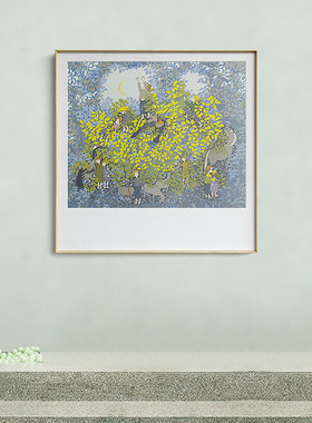 不够艺术 童趣 l人物风景小幅装饰画儿童房墙面挂画卧室床头壁画