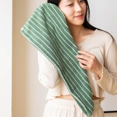 条纹干发帽女纯棉柔p软吸水速干包头巾可爱复古吸水浴室家用