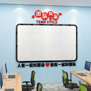 公告示栏墙贴磁吸白板q通知宣传栏业绩板办公室装饰公司企业文化