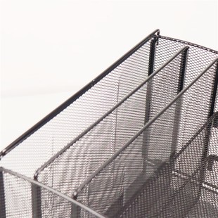 线上129元 办公室桌面文件柜资料整理框A4收纳盒 纯k金属材质