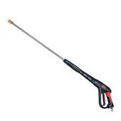 洗车神器高d压清洗喷枪 家用花园水 不锈钢加长杆多功能五色喷嘴