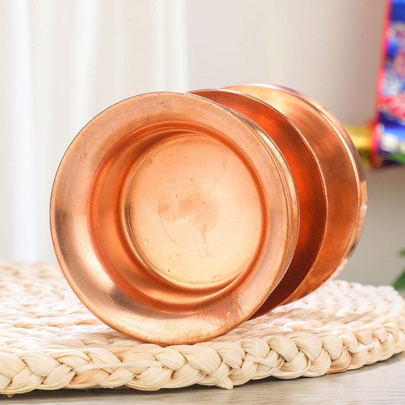 藏式家用红铜高脚供水p碗室内一体式光面供水杯圣水杯桌面净水贡,家居饰品,桌面摆件,淘宝优惠券,粉丝福利购,淘宝优惠卷