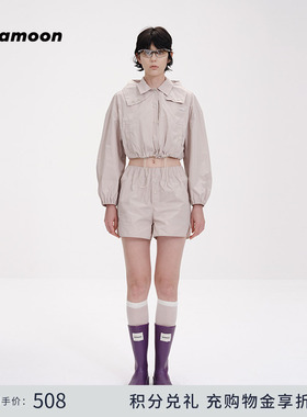 【fafamoon设计师品牌】橡筋腰运动感H版型轻量化夏季户外短裤女