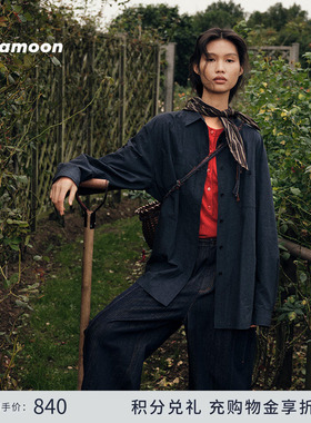 fafamoon设计师品牌 2025春季新品灯笼拼接九分裤女复古个性休闲